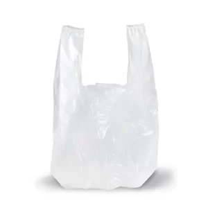 BOLSA CAMISETA 30 X 40 CM. BLANCA.