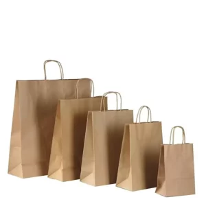 BOLSA DE PAPEL KRAFT CON MANIJA (52 X 39 X 15 CM).