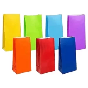 BOLSAS FOOD COLORES. MEDIDAS (12 X 24 X 6,5 CM) VENTA POR UNIDAD.
