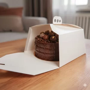 CAJA TORTA MALETIN (30 X 30 X 15 CM.) PRECIO POR UNIDAD.