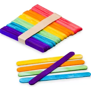 PALITOS DE HELADO COLOR PRECIO POR 50 UNIDADES.