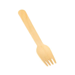 TENEDOR DE MADERA X 10 UNIDADES.