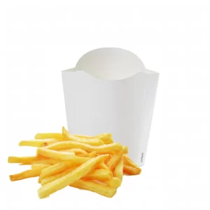 CAJA PAPAS TIPO MC BLANCA GRANDE. PRECIO POR UNIDAD.