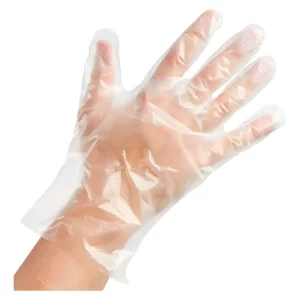 GUANTES DE POLIETILENO DESCARTABLES. X 100 UNIDADES.