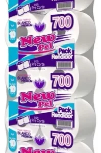PAPEL HIGIENICO NEW PEL. 10 ROLLOS X 700 METROS C/U. CON PRE CORTE.
