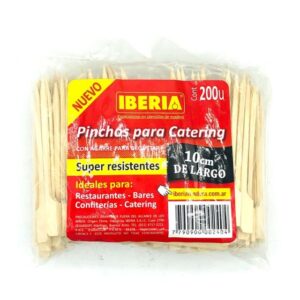 PINCHOS PARA CATERING. IBERIA. MATERIAL BAMBOO. X 200 UNIDADES. 10 CM. DE LARGO.