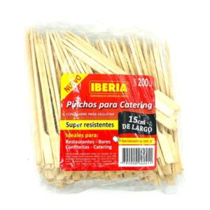 PINCHOS PARA CATERING. IBERIA. MATERIAL BAMBOO. X 200 UNIDADES 15 CM. LARGO.