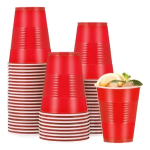 VASO AMERICANO 400 CC. ROJO. PRECIO POR UNIDAD.