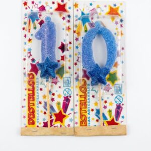 VELA NUMERO CUMPLE. PRECIO POR UNIDAD.