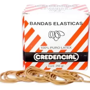 BANDAS ELASTICAS CREDENCIAL. PRECIO POR 250 GRAMOS.