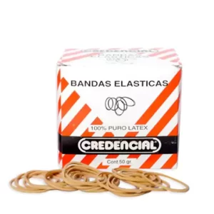 BANDAS ELASTICAS CREDENCIAL. PRECIO X 50 GRAMOS.