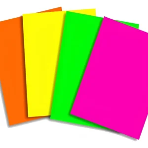 CARTULINA FLUO. PRECIO POR UNIDAD.