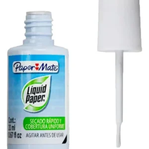 CORRECTOR EN FRASCO CON PINCEL.