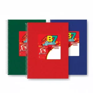CUADERNO AB7 CON ESPIRAL X 60 HOJAS.