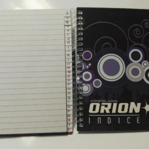 CUADERNO CON INDICE X 84 HOJAS ORION.