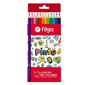 LAPICES DE COLORES FILGO LARGOS X 12.