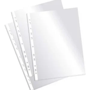 FOLIOS PLASTICO REFORZADO A4 X 100 UNIDADES.