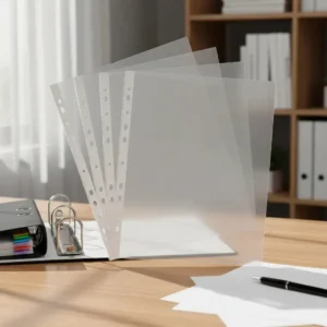 FOLIOS PLASTICO REFORZADO OFICIO X 100 UNIDADES.
