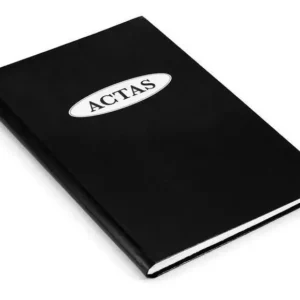 LIBRO DE ACTAS CLOCHET 100 HOJAS 17,5 X 27.