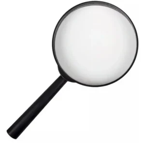 LUPAS LENTE DE CRISTAL ARO PLASTICO 50 MM.
