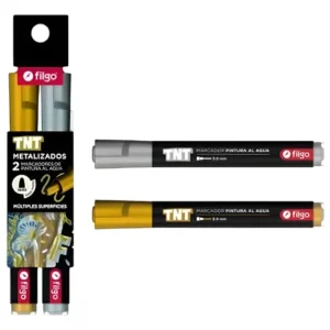 MARCADOR FILGO TNT ORO / PLATA.