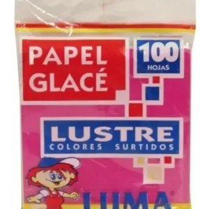 PAPEL GLASE X 100 UNIDADES LUSTRE.