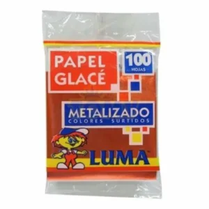 PAPEL GLASE X 100 METAL.