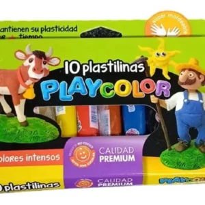 PLASTILINA X 10 SURTIDAS.