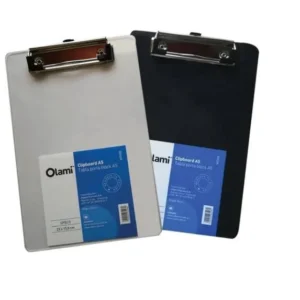 PORTA BLOCK PLASTICO CON CLIP METAL OFICIO.