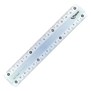 REGLA ACRILICO MAPED CRISTAL 15 CM.