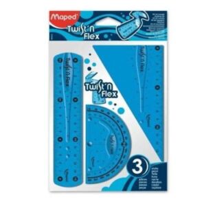SET DE GEOMETRIA X 3 FLEXIBLE MAPED.