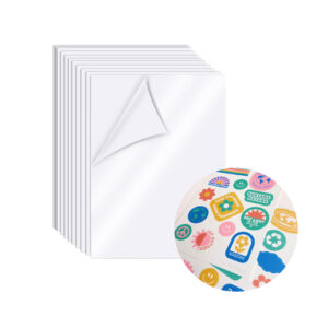 PAPEL FOTOGRAFICO GLOSSY AUTOADHESIVO 135 GR. X 50 HOJAS.