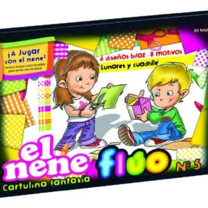 BLOCK DE DIBUJO N5 FLUO 20 HOJAS.