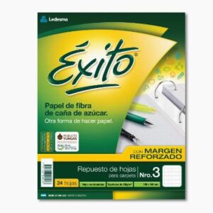 REPUESTO ESCOLAR EXITO X 24 HOJAS.