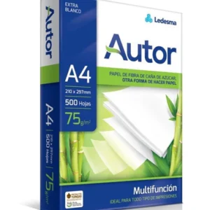 RESMA AUTOR A4 75 GRAMOS.