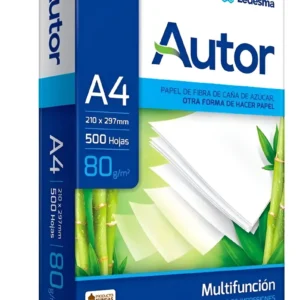RESMA AUTOR A4 80 GRAMOS.