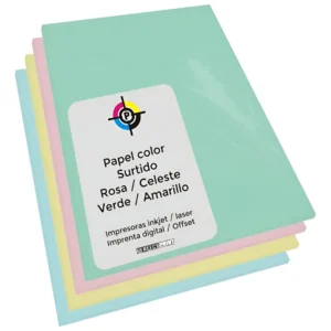 RESMA MULTICOLOR A4 X 100 70 GRAMOS.