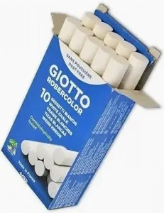 TIZA GIOTTO BLANCA X 10.